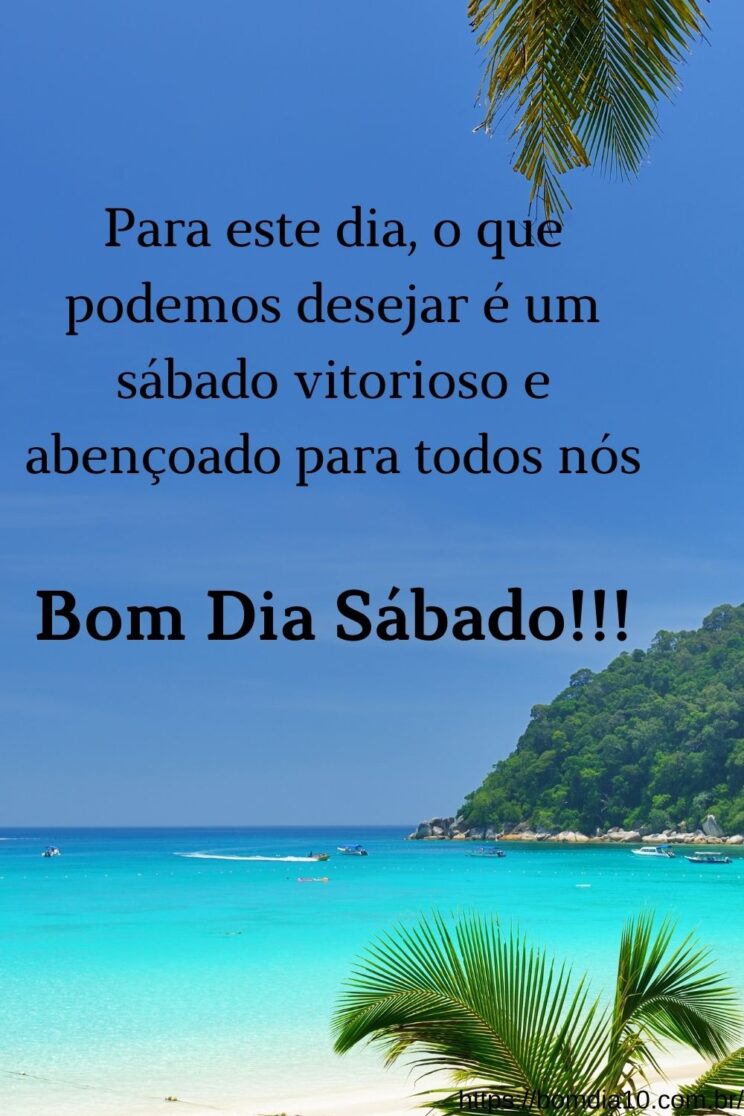 mensagem de bom dia sabado abençoado