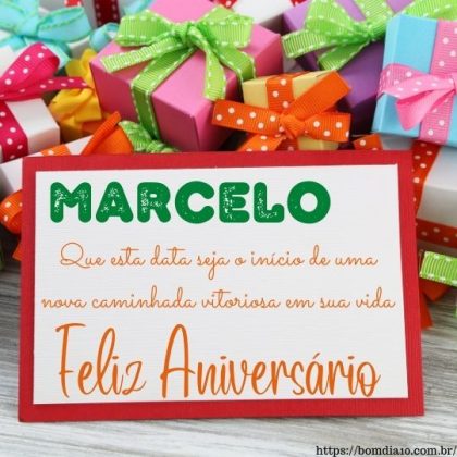 Parabens Marcelo e feliz aniversario