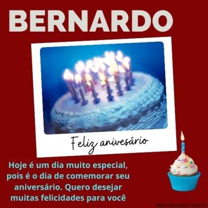 Parabens Bernardo e feliz aniversario