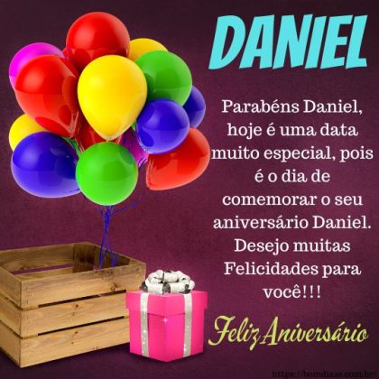 Parabéns e feliz aniversário Daniel 2