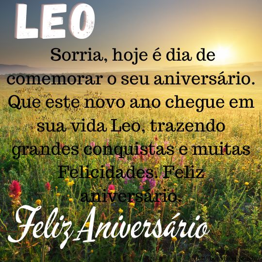 Parabéns Leo e feliz aniversário - Bom dia 10
