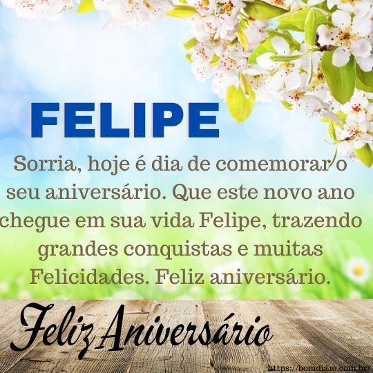 Parabéns e feliz aniversário Felipe - Bom dia 10
