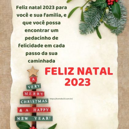 mensagens de feliz natal 2023