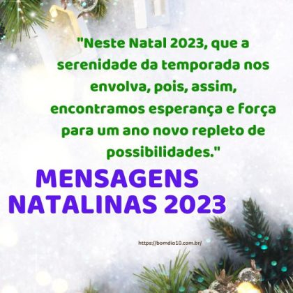 Mensagens Natalinas 2023