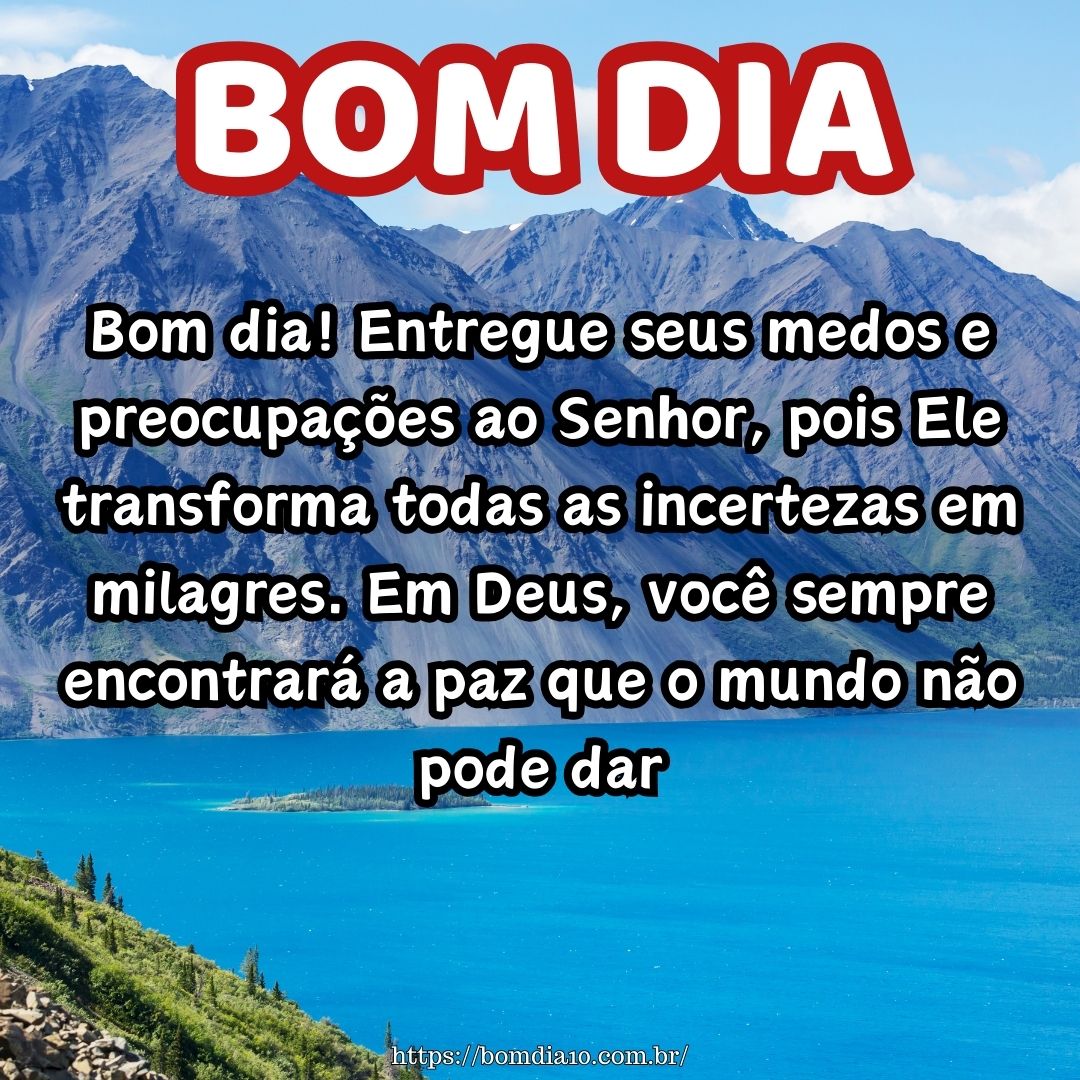 Frases de bom dia de Deus reflexão